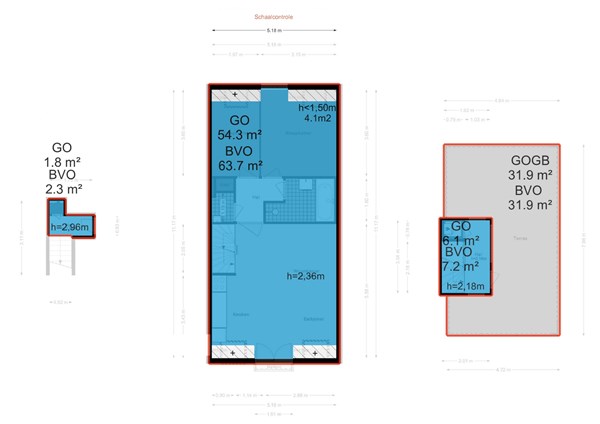 Floorplan - Vrolikstraat 262-4, 1092 TX Amsterdam